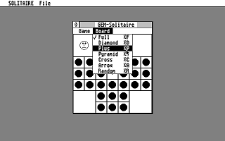 GEM Solitaire atari screenshot